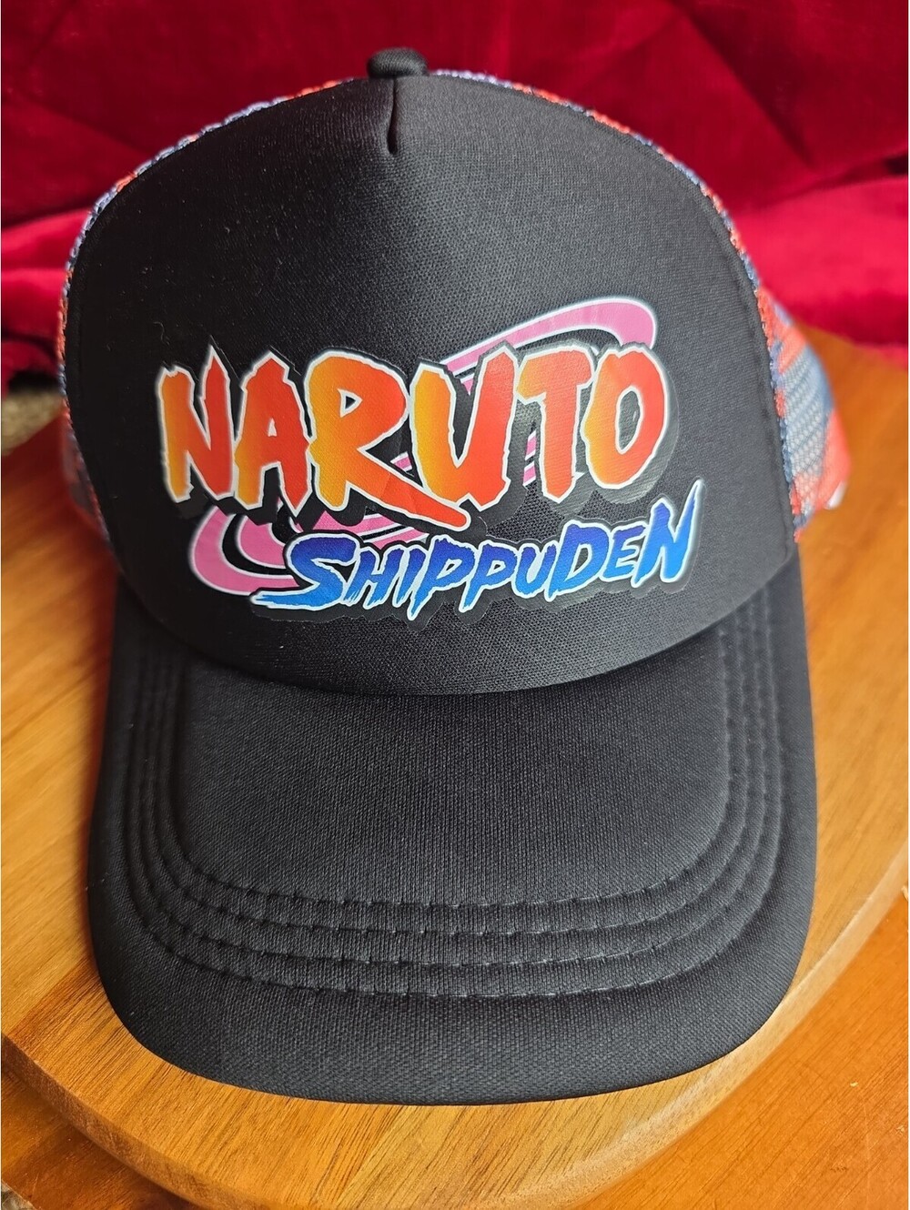 Naruto Shippuden Snapback Hat Mesh Trucker Black Orange Reason Clothing